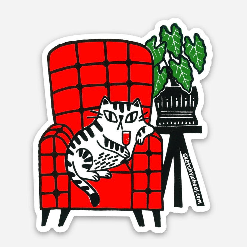 Cat Sticker - Thursday