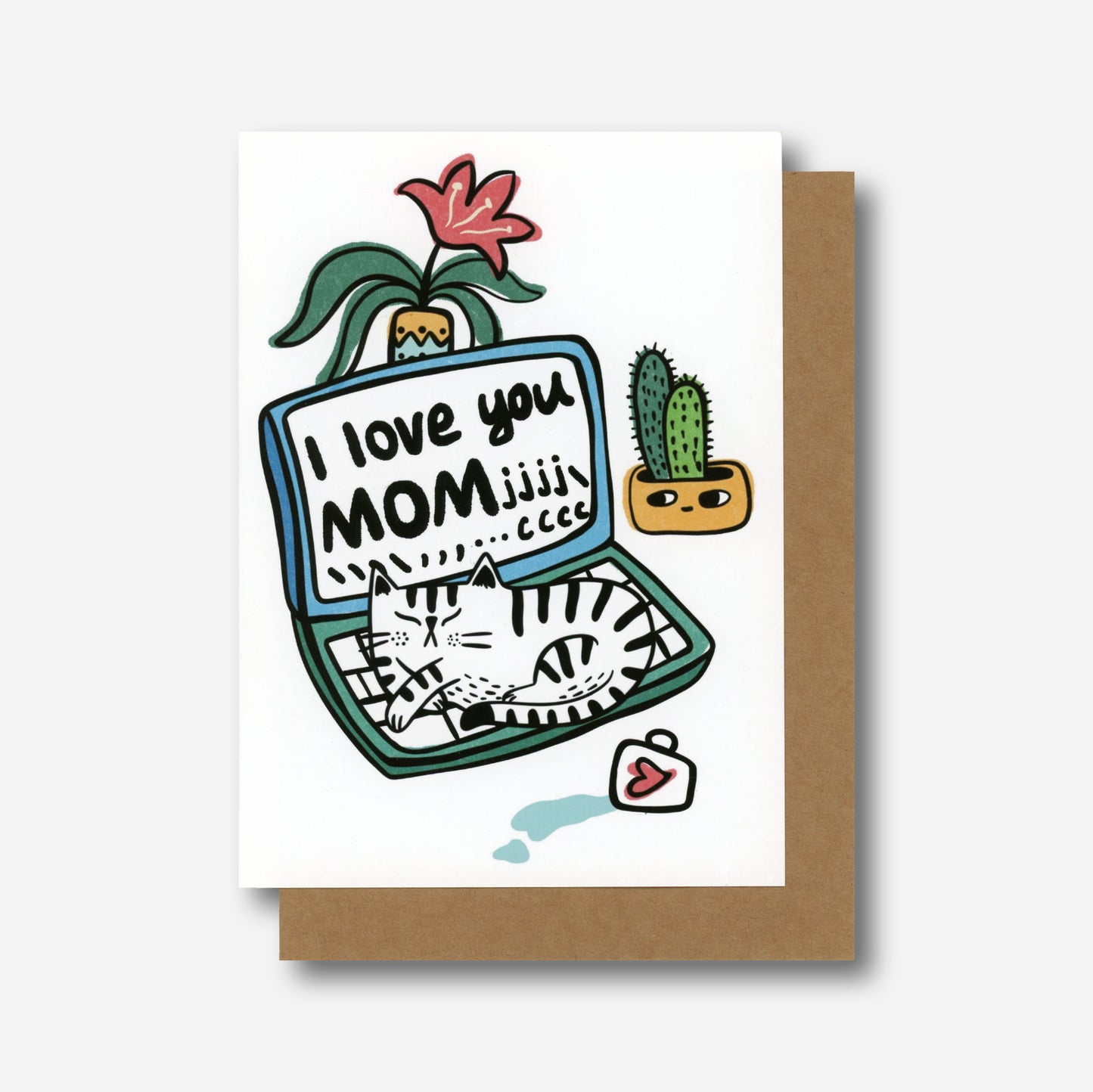 I Love You Mom Mother's Day Card