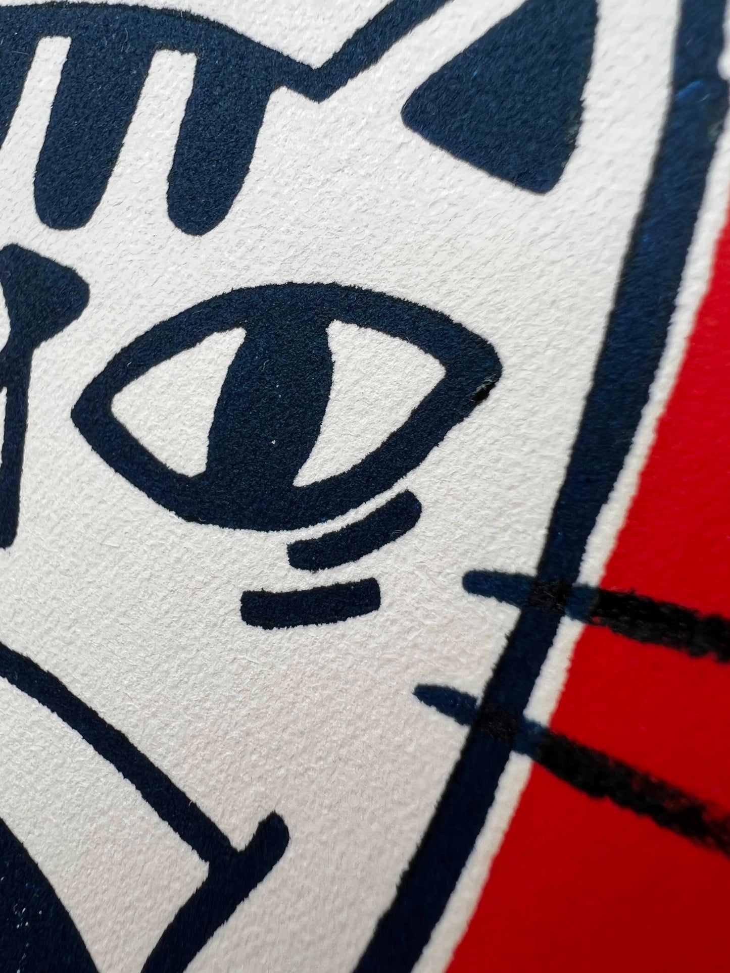 cat linoleum print