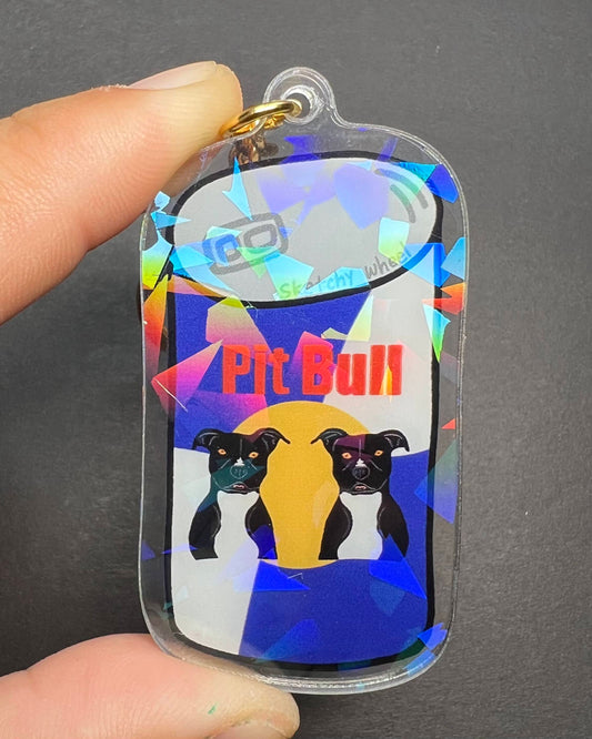 Dog Keychain - Pit Bull