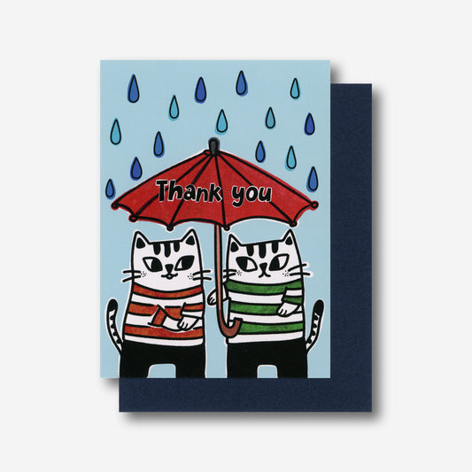 Cats Thank You Greeting Card