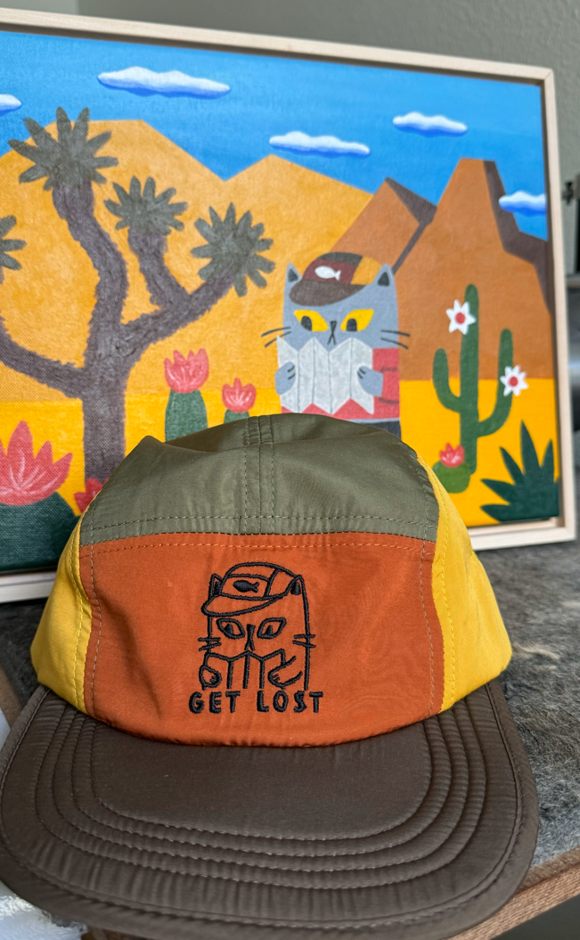 Get Lost 5 Panel soft brim hat