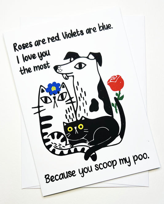 Cat/Dog Mother's day/Father's day Card
