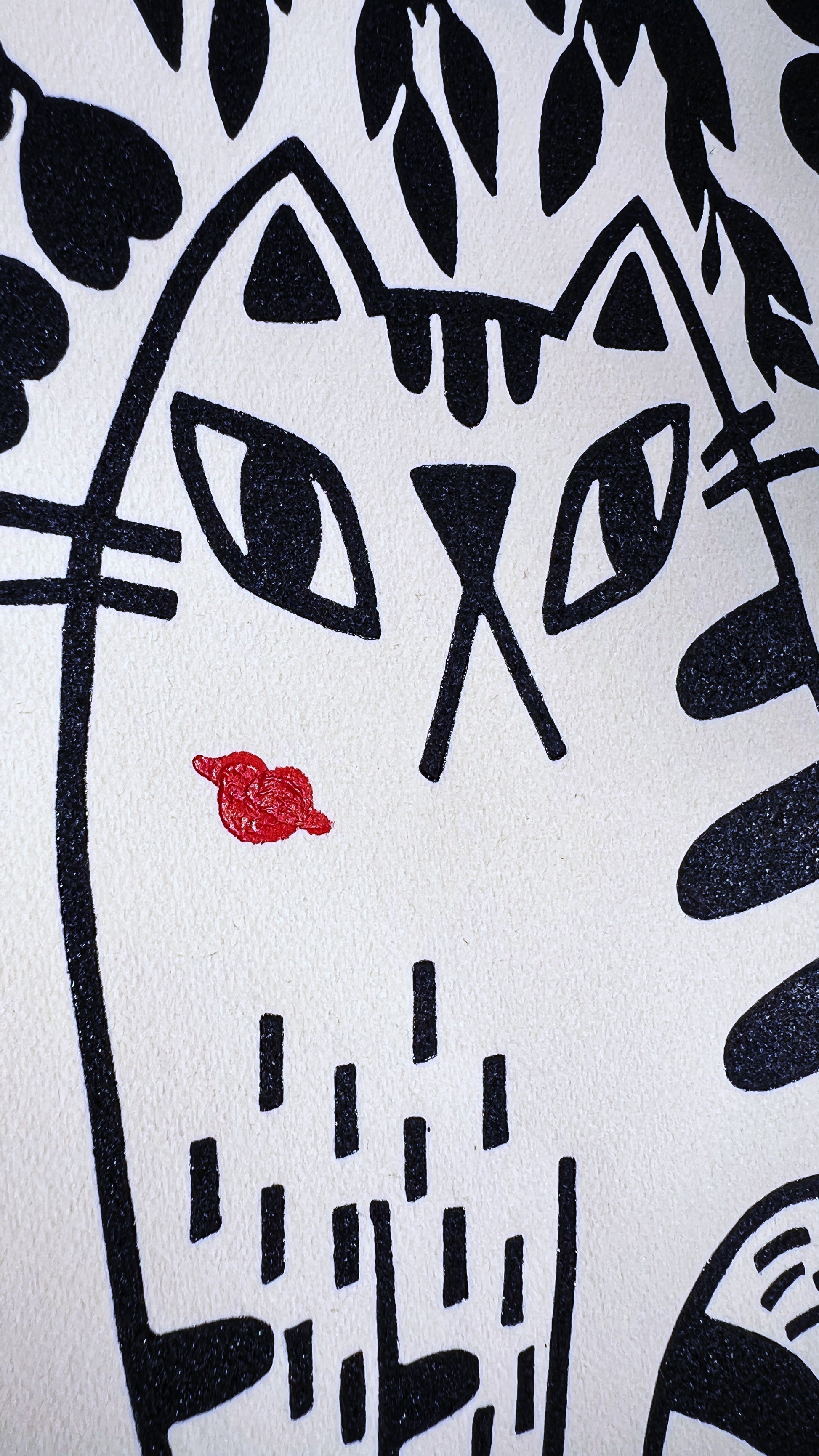 kiss on cat face